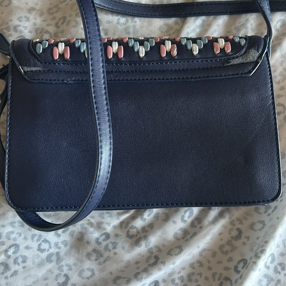 Valentino Blue and Pink Woven Shoulder Bag - Picture 8 of 11